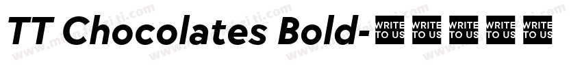 TT Chocolates Bold字体转换